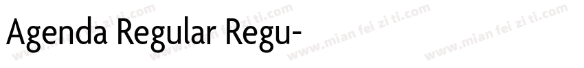 Agenda Regular Regu字体转换